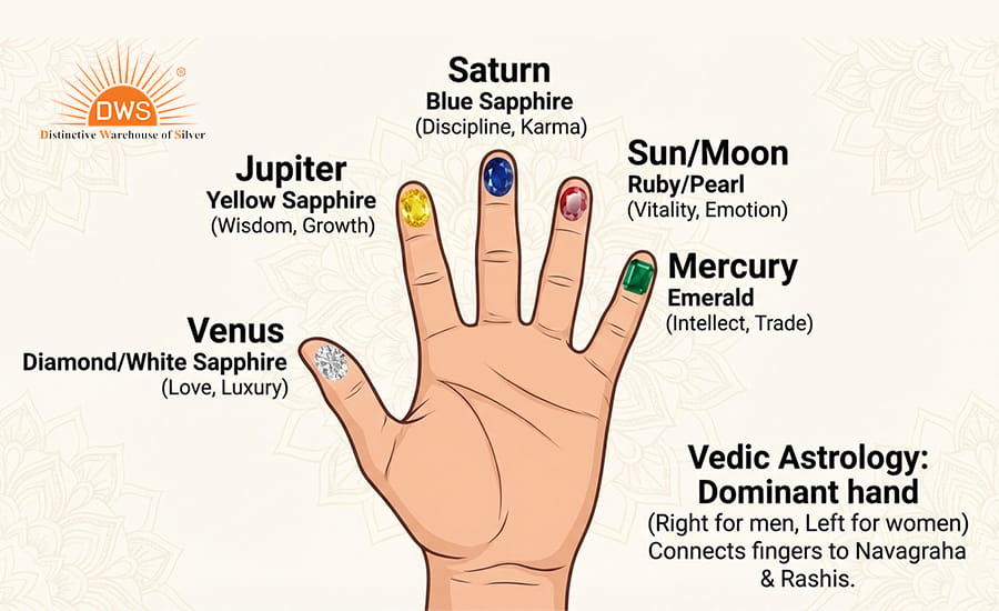 Vedic Astrology Fingers Gemstones Guide